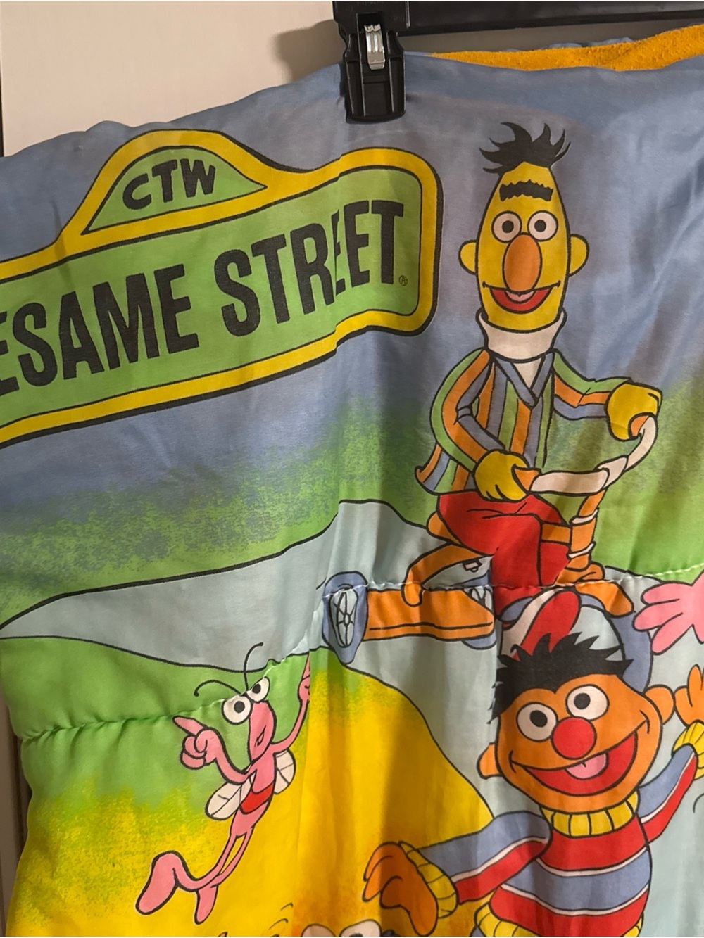 Vintage Sesame Street Sleeping Bag 52” x 27”